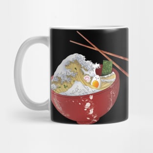 Great ramen noodle wave with kawaii egg - vintage comic funny japanese food | Foodie Mug